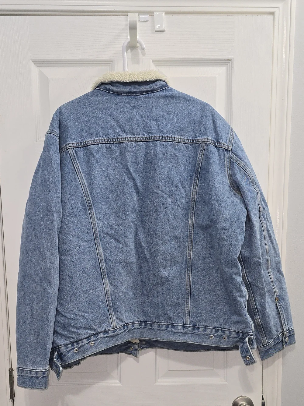 NWT Sz XXL Levi's Light Blue Denim Sherpa-Lined Jacket
